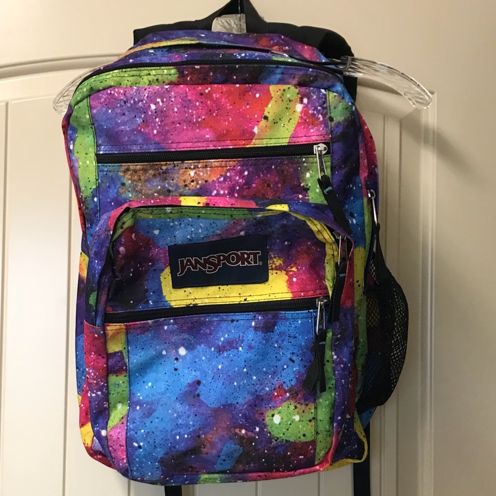 JanSport Big Student Neon Galaxy Backpack
